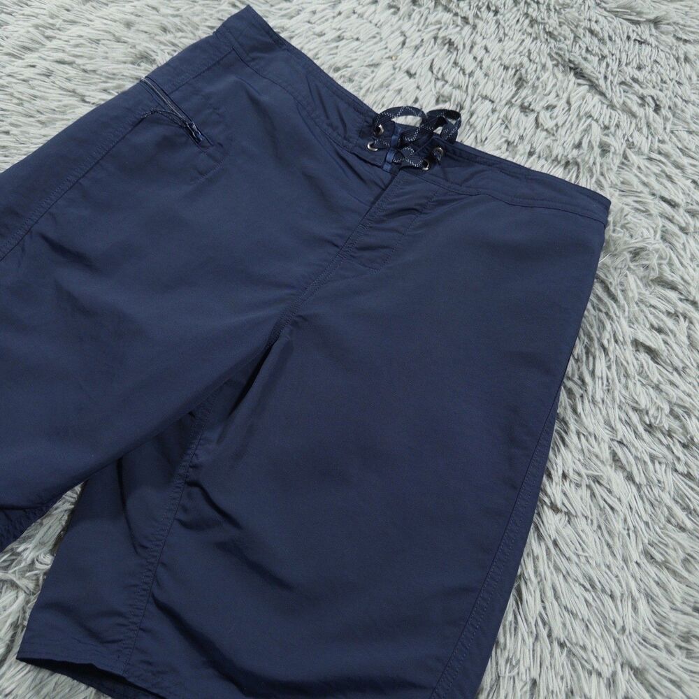 Patagonia Shorts Mens 34 (Fits 33x9) Blue Wavefaer Board Quick Drying Drawstring